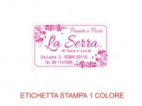 Etichette adesive per fioristi, fiorai e vivaisti  (mm 37X22)  (cod.98G)